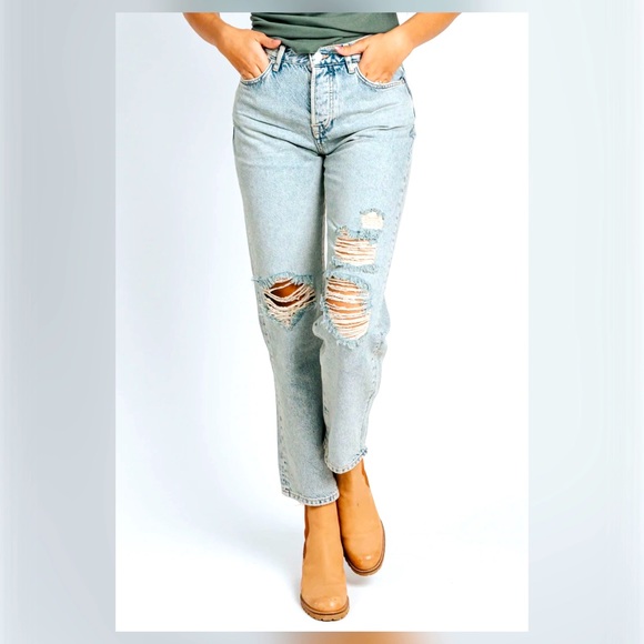 Bren Boyfriend Jeans In Sunbleached 